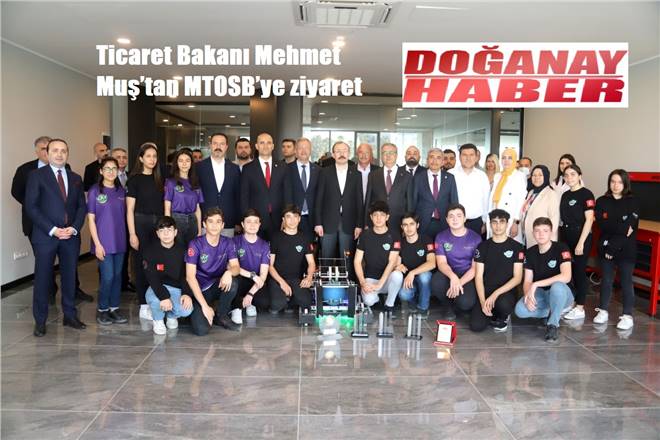 Ticaret Bakanı Mehmet Muş, Mersin Valisi Ali İhsan Su ve beraberindeki heyet ile birlikte